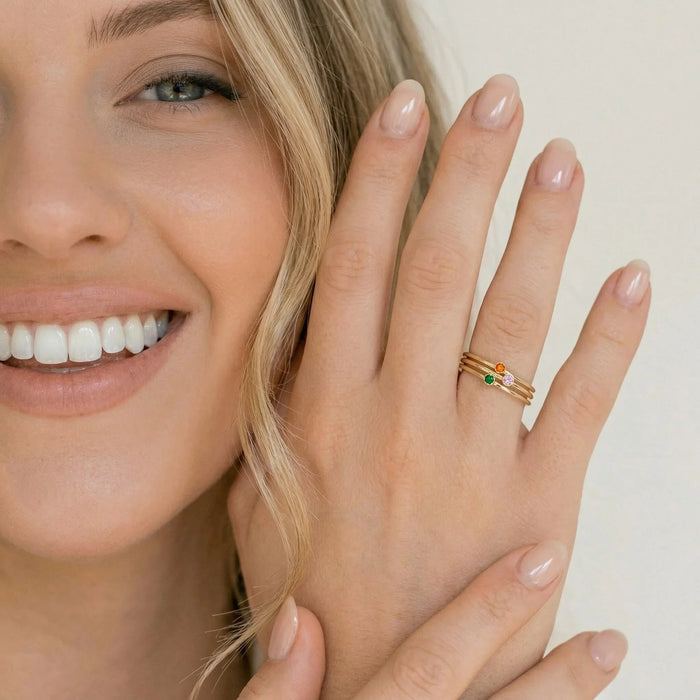 Birthstone Stacker Ring