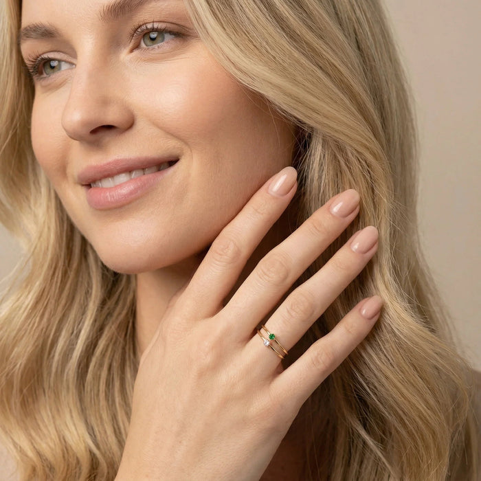 Birthstone Stacker Ring