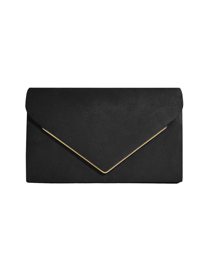 Winnie Suede Velvet Envelope Clutch