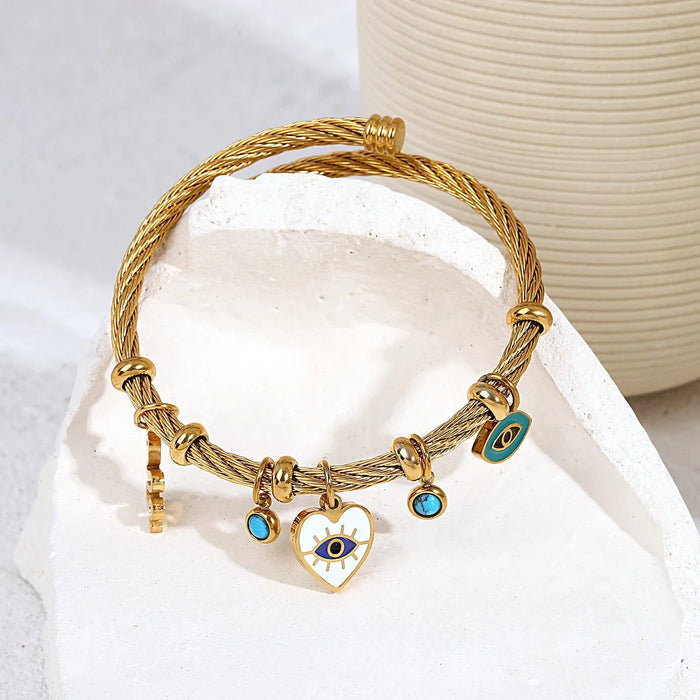 Saskia Boho Evil Eye Rope Bracelet