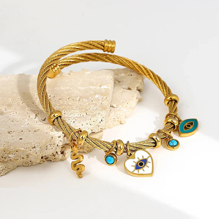 Saskia Boho Evil Eye Rope Bracelet