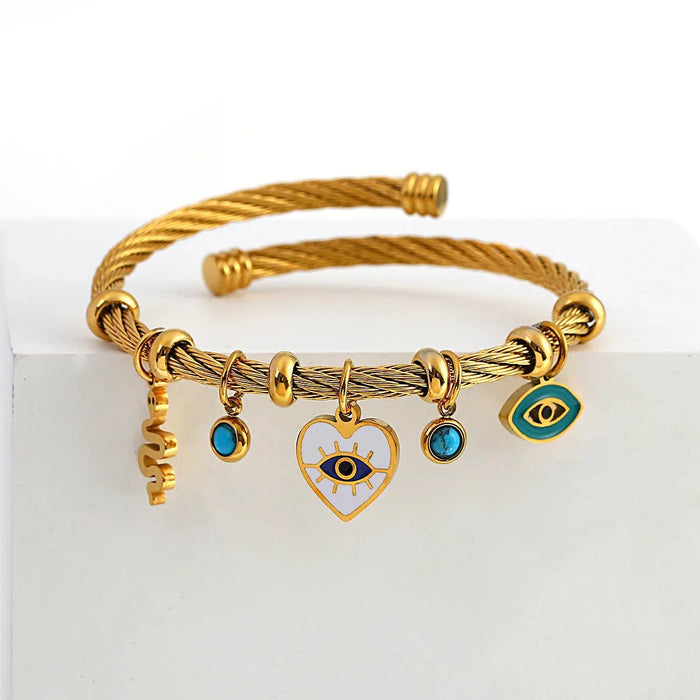 Saskia Boho Evil Eye Rope Bracelet