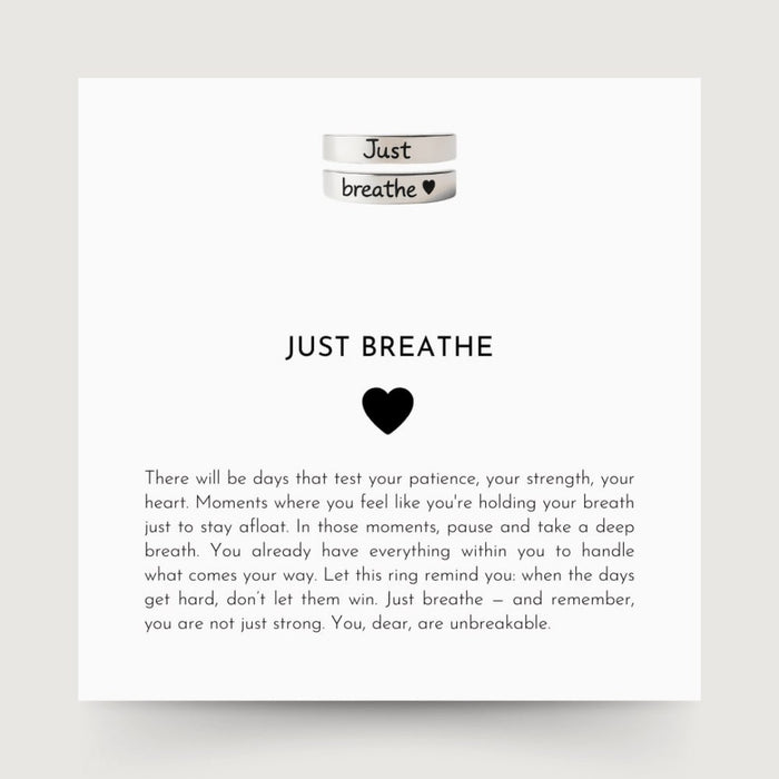 Just Breathe Ring