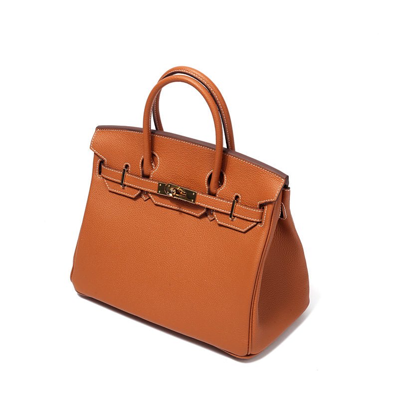 Alina | Tan Leather Tote Bag-Handbag-Urban Devyne-Urban Devyne