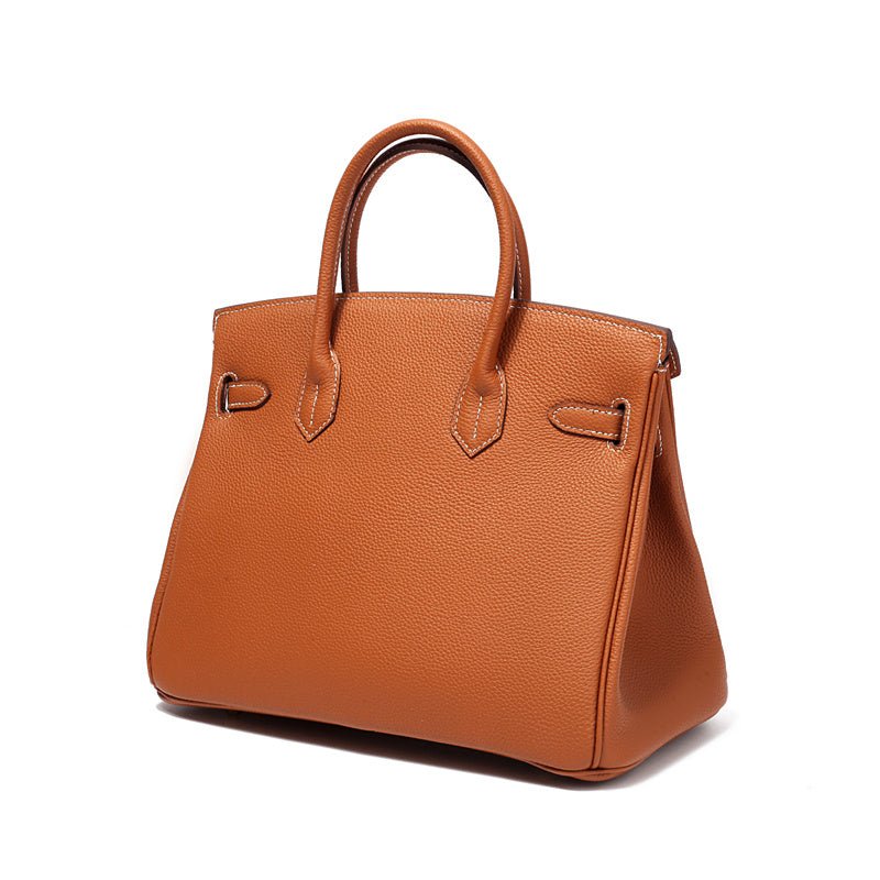 Alina | Tan Leather Tote Bag-Handbag-Urban Devyne-Urban Devyne