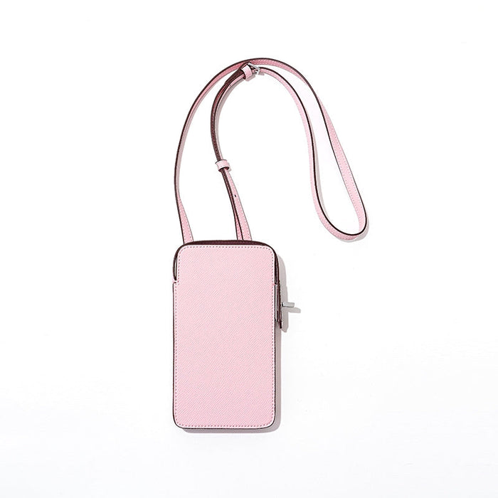 Edie | Leather Crossbody Phone Bag-Crossbody Bag-Urban Devyne-Baby Pink-Urban Devyne