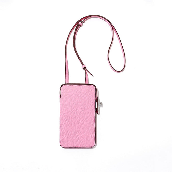 Edie | Leather Crossbody Phone Bag-Crossbody Bag-Urban Devyne-Pink-Urban Devyne
