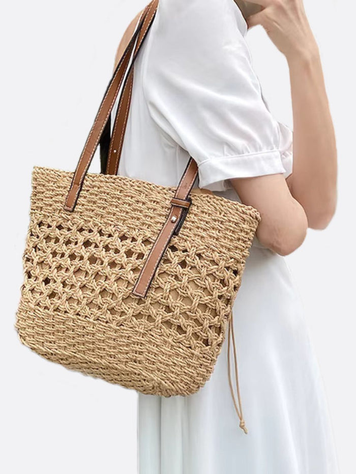 Heidi | Woven Rope Tote Straw Bag-Shoulder Bags-Urban Devyne-Urban Devyne