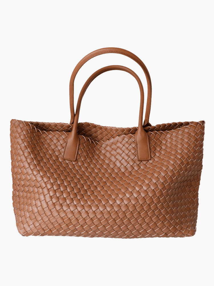 Selwyn | Woven Leather Tote Bag-Tote Bags-Urban Devyne-Urban Devyne