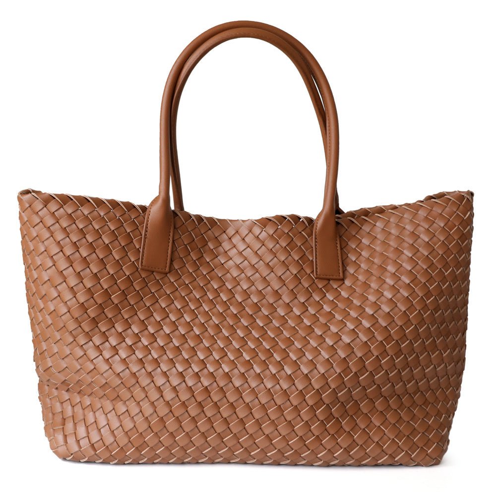 Selwyn | Woven Leather Tote Bag-Tote Bags-Urban Devyne-Urban Devyne
