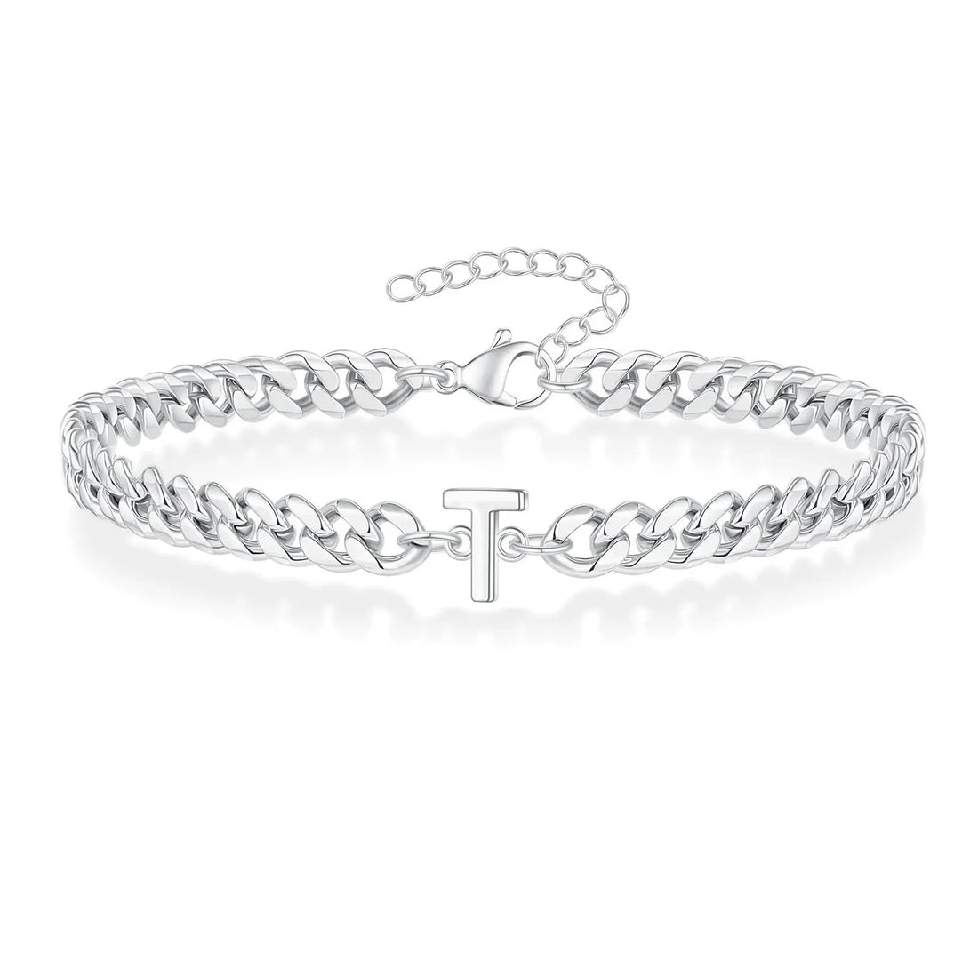 Bea Couples Letter Initial Cuban Bracelet