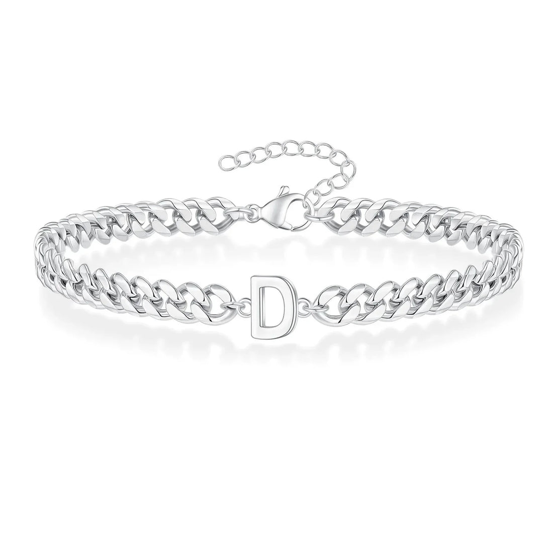 Bea Couples Letter Initial Cuban Bracelet