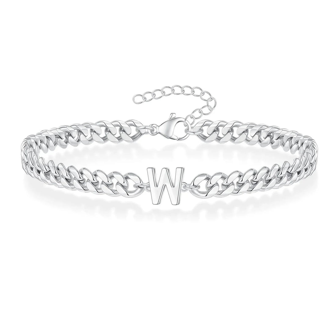 Bea Couples Letter Initial Cuban Bracelet