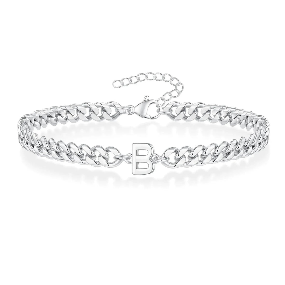 Bea Couples Letter Initial Cuban Bracelet