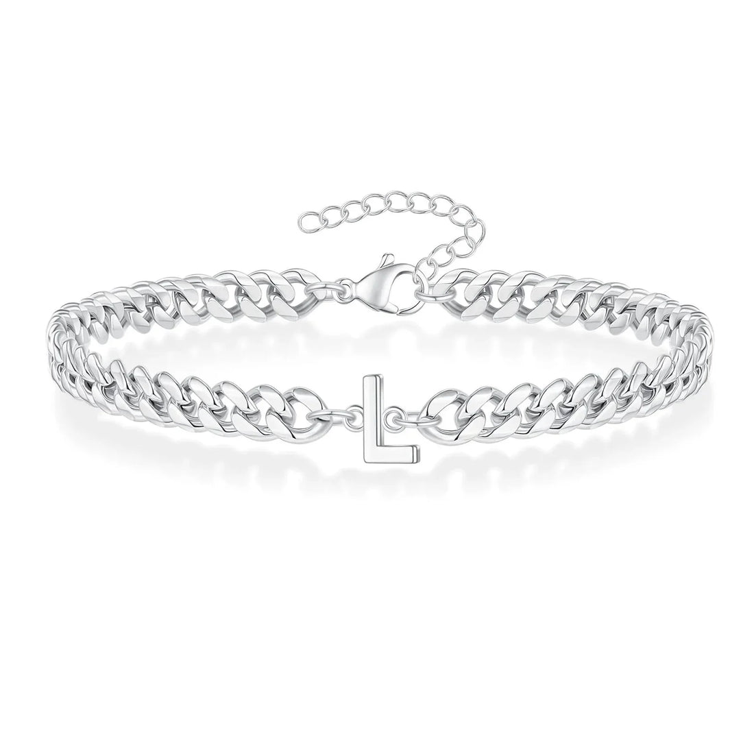 Bea Couples Letter Initial Cuban Bracelet