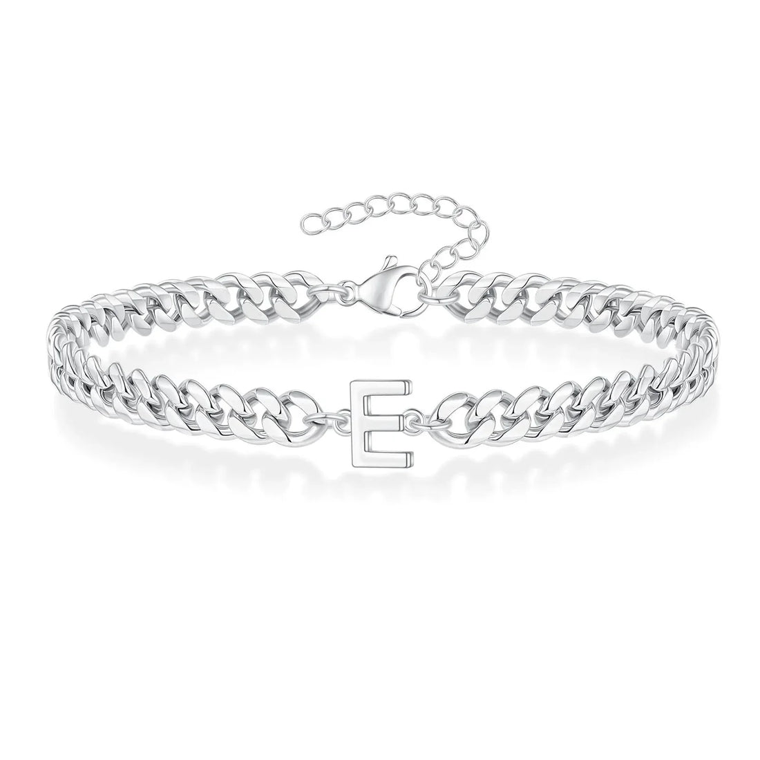 Bea Couples Letter Initial Cuban Bracelet