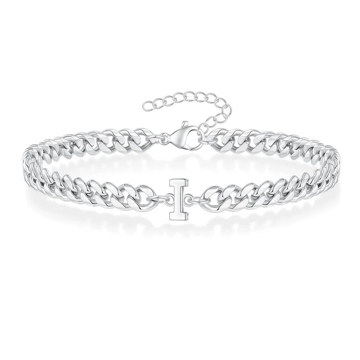 Bea Couples Letter Initial Cuban Bracelet