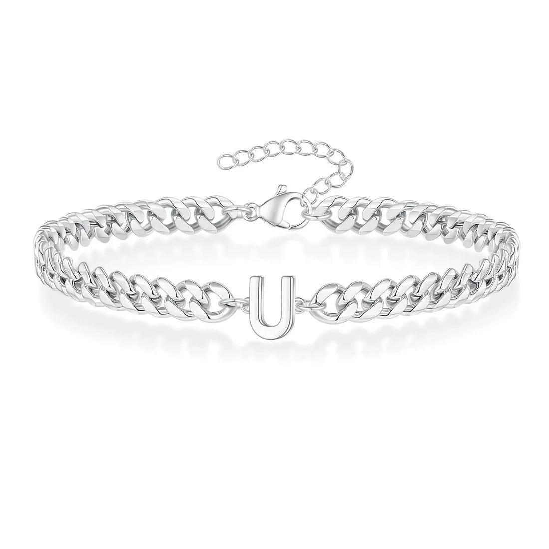 Bea Couples Letter Initial Cuban Bracelet