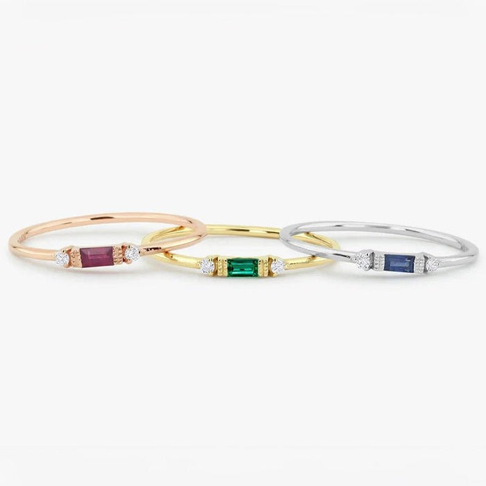 Catrin Dainty & Baguette Diamond Ring