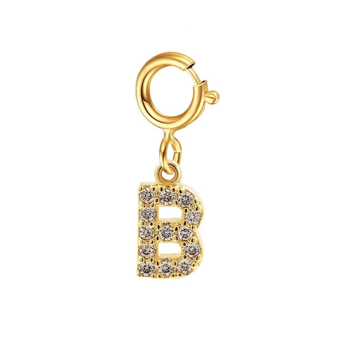 Iona Dainty Cuban Figaro Chain Letter Initial Bracelet