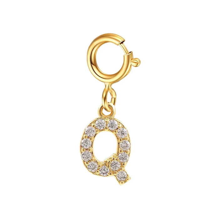 Iona Dainty Cuban Figaro Chain Letter Initial Bracelet