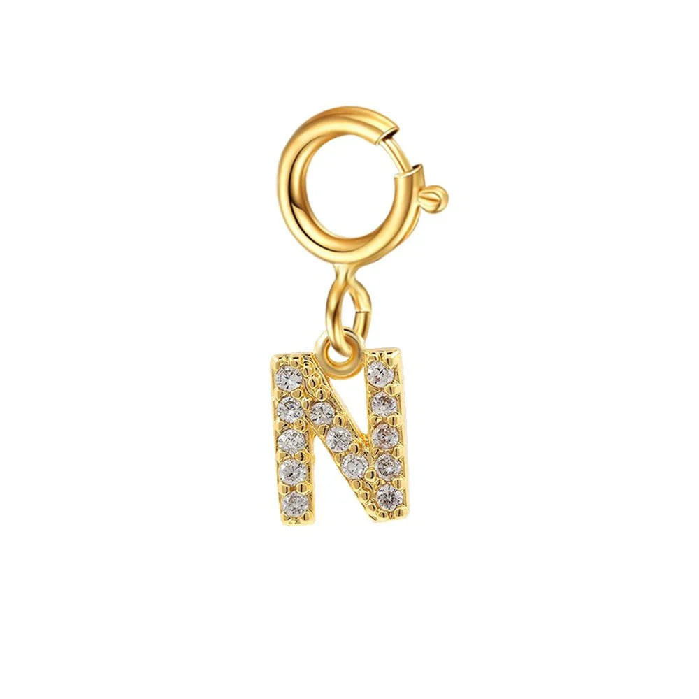 Iona Dainty Cuban Figaro Chain Letter Initial Bracelet