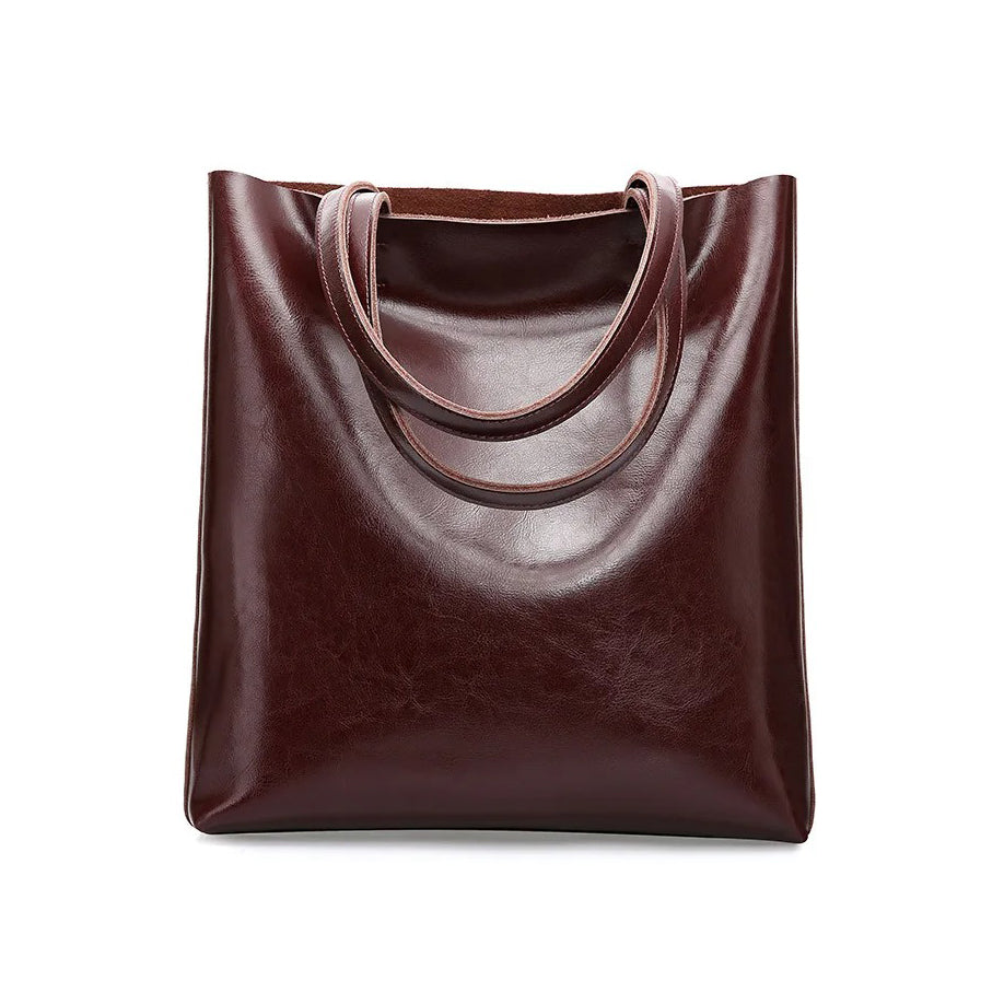 Annabelle | Leather Tote Bag-Shoulder Bag-Urban Devyne-Espresso Brown-Urban Devyne