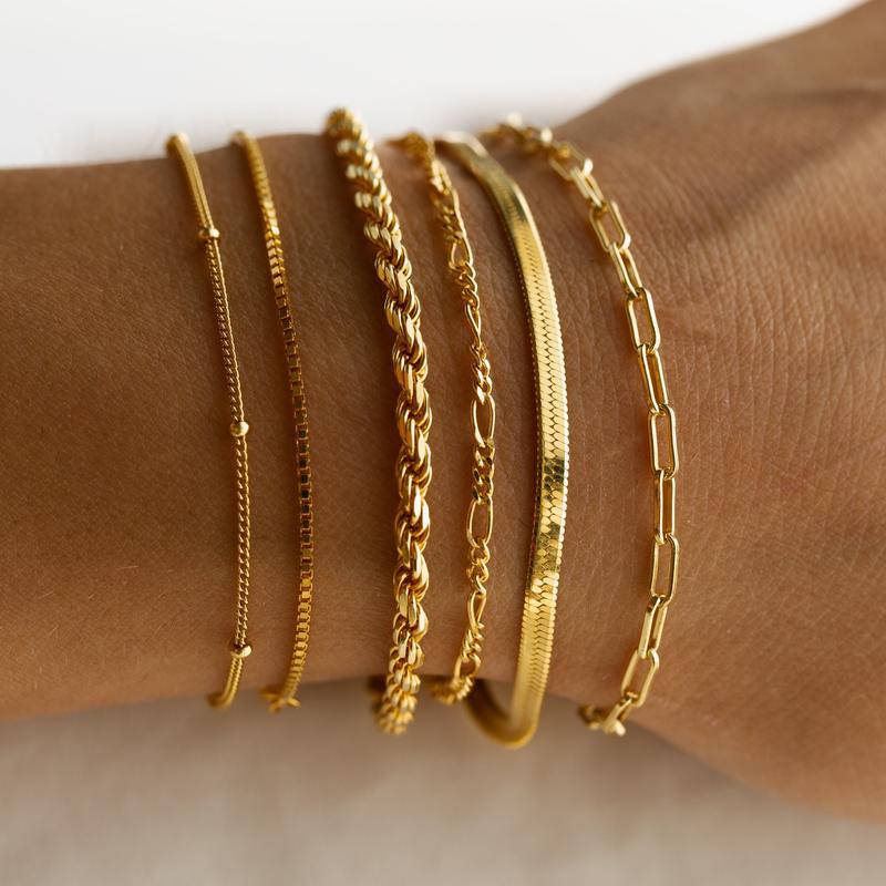 Poppy 6pc Classic Layered Bracelet Stack