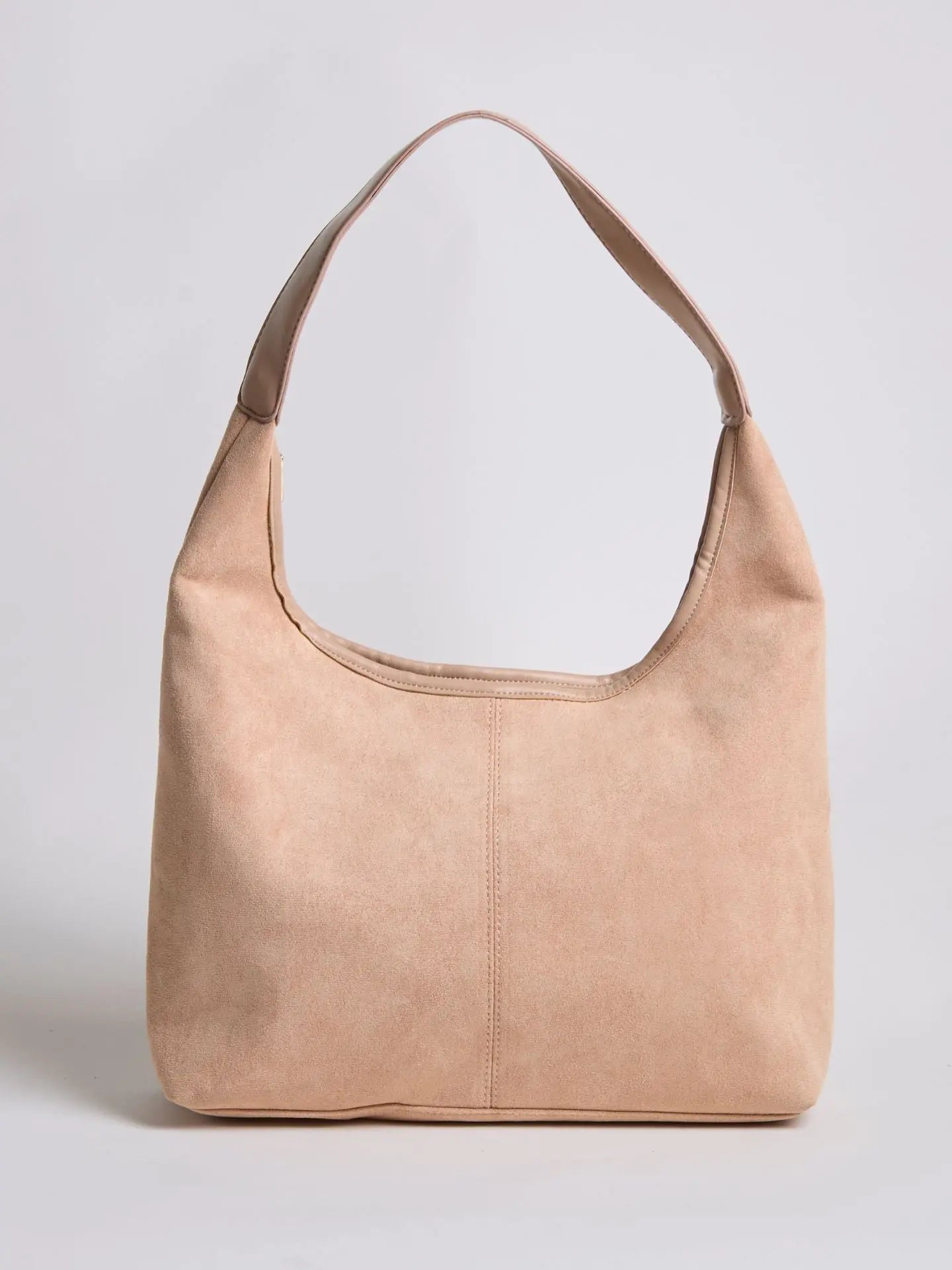 Elvira | Vegan Suede Hobo Bag-Shoulder bag-Urban Devyne-Beige-Urban Devyne