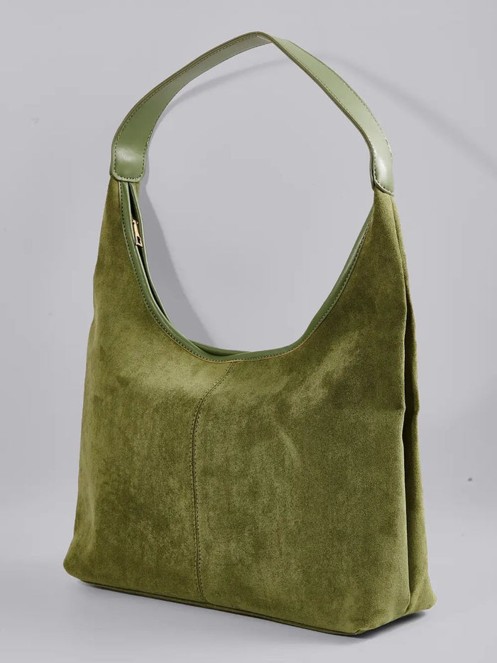 Elvira | Vegan Suede Hobo Bag-Shoulder bag-Urban Devyne-Urban Devyne