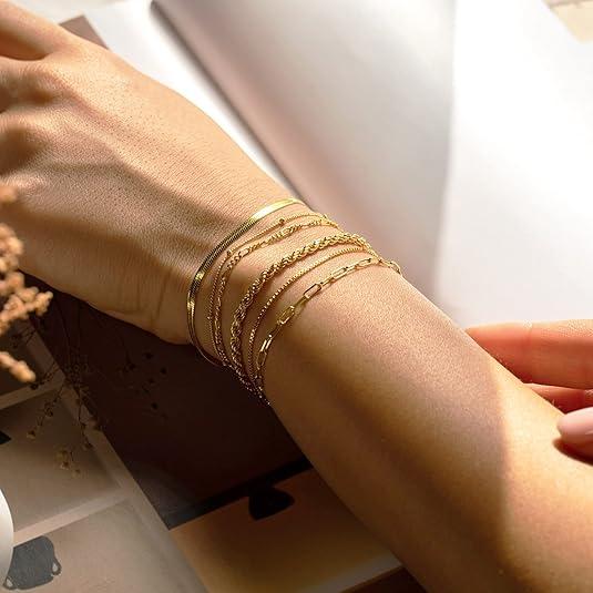 Poppy 6pc Classic Layered Bracelet Stack