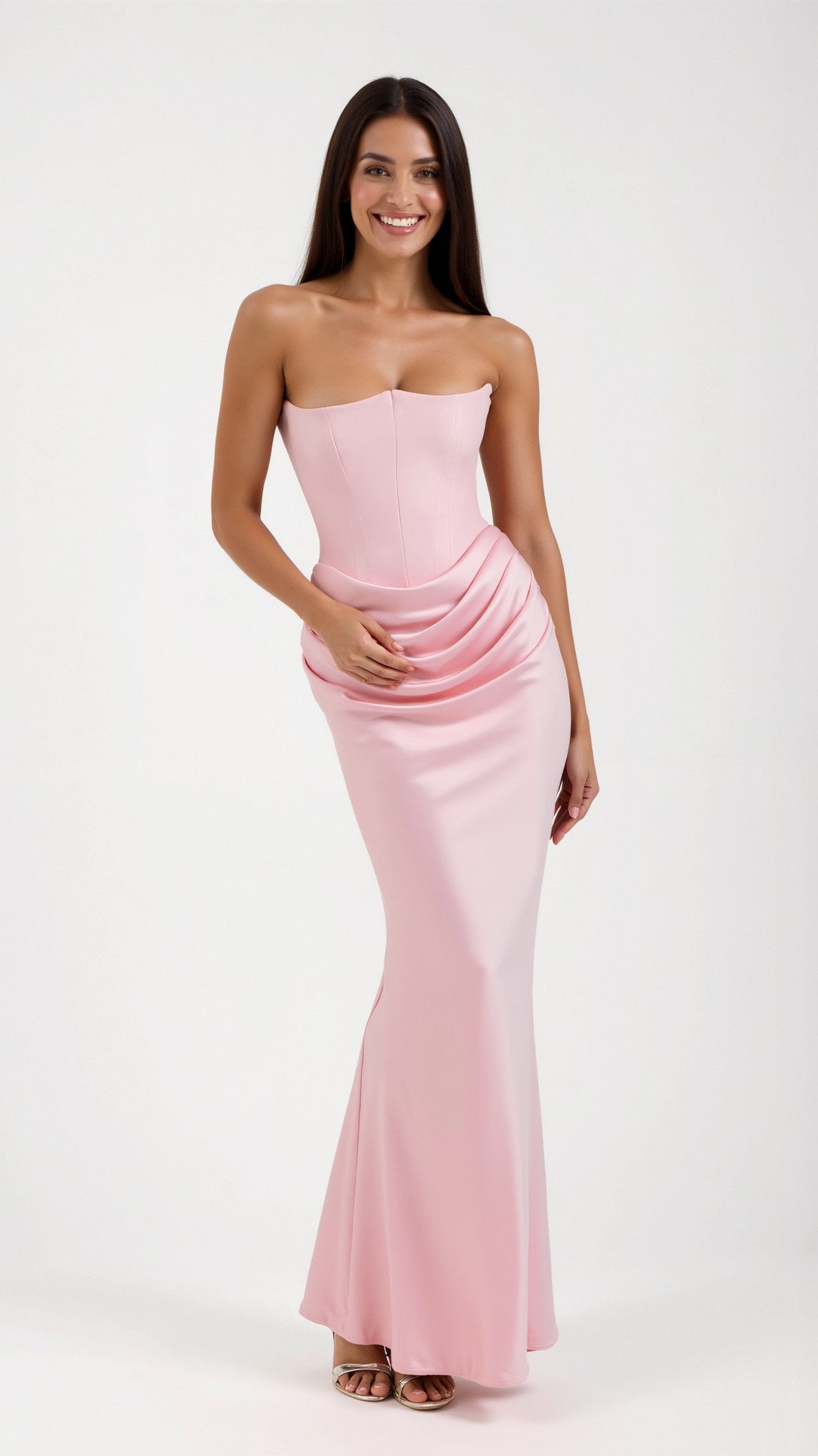 Isabella | Corset Maxi Dress-Maxi Dresses-Urban Devyne-Pink-XS-Urban Devyne