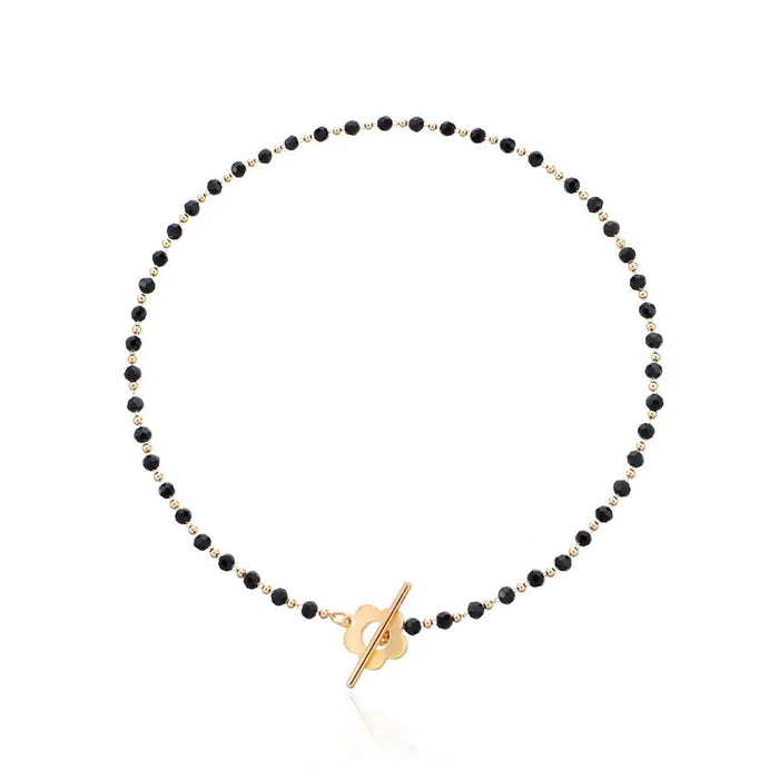 Hollie Flower Clasp Choker Necklace
