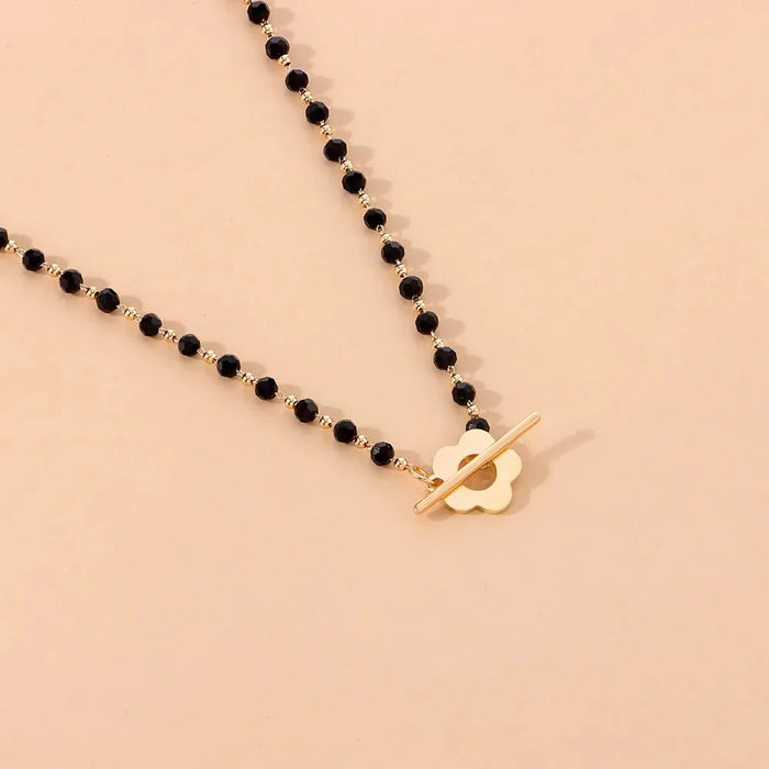 Hollie Flower Clasp Choker Necklace