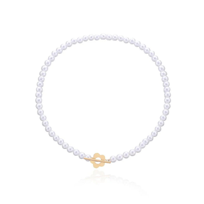 Hollie Flower Clasp Choker Necklace