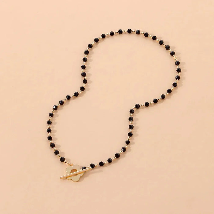 Hollie Flower Clasp Choker Necklace