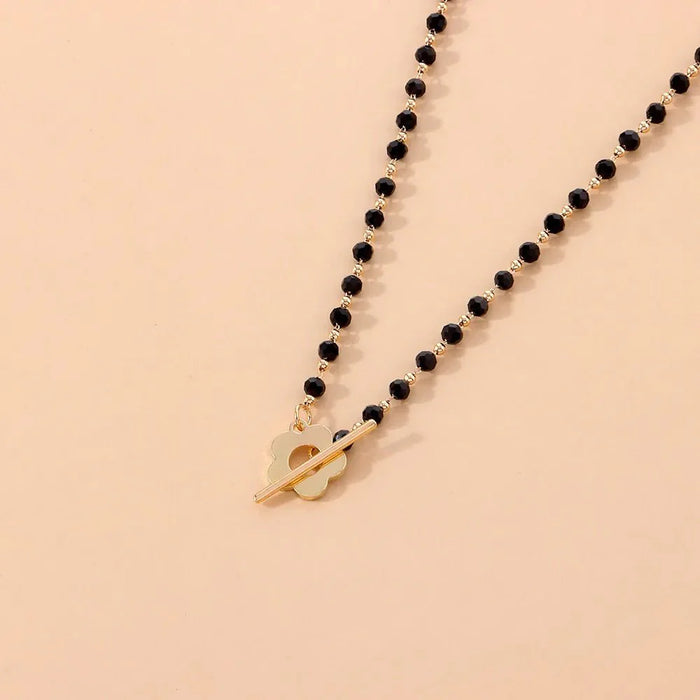 Hollie Flower Clasp Choker Necklace