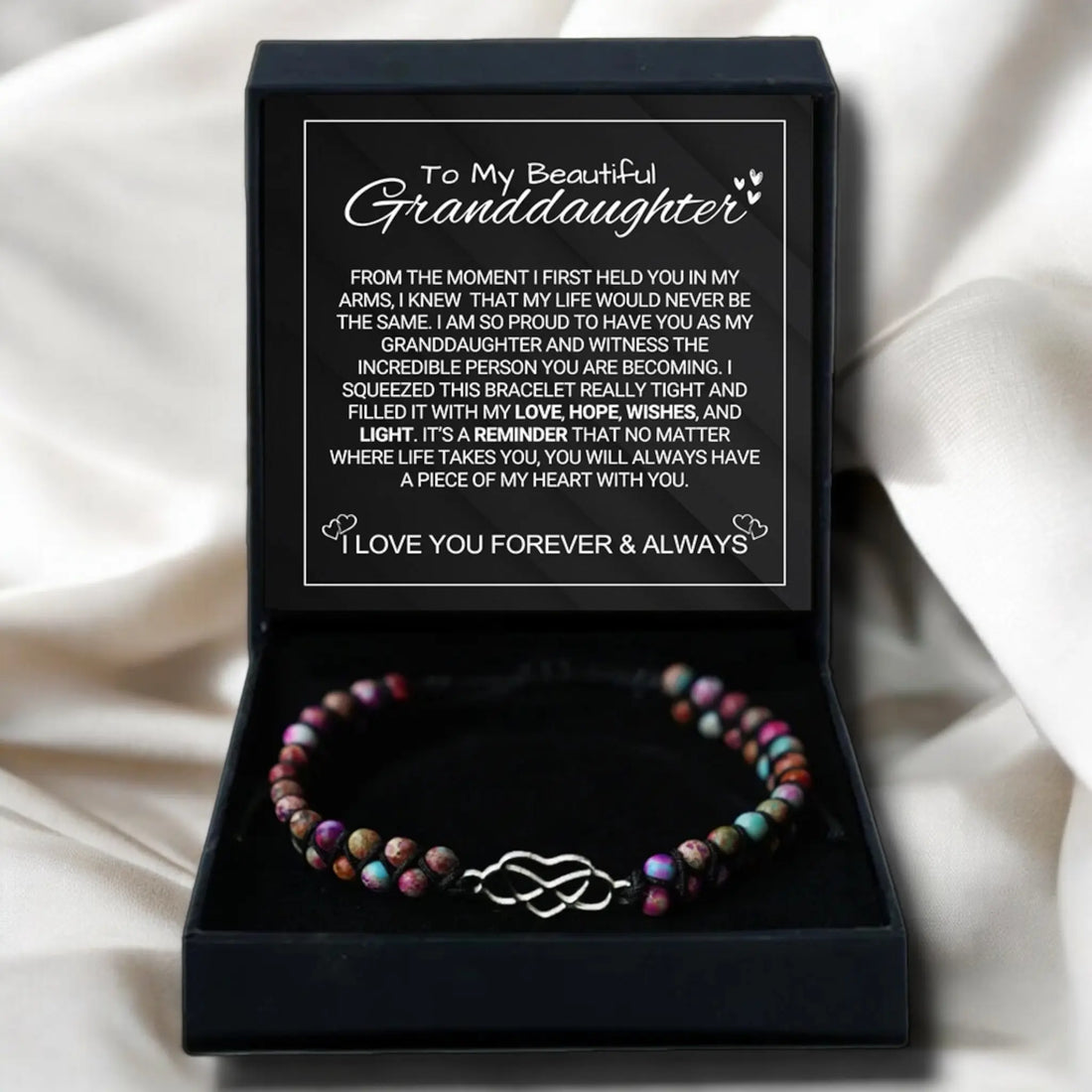 To My Granddaughter - Love You Forever - Bracelet Set