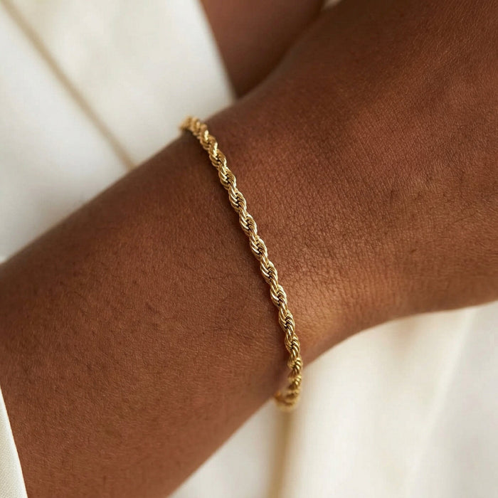 Rope Chain Bracelet in Gold