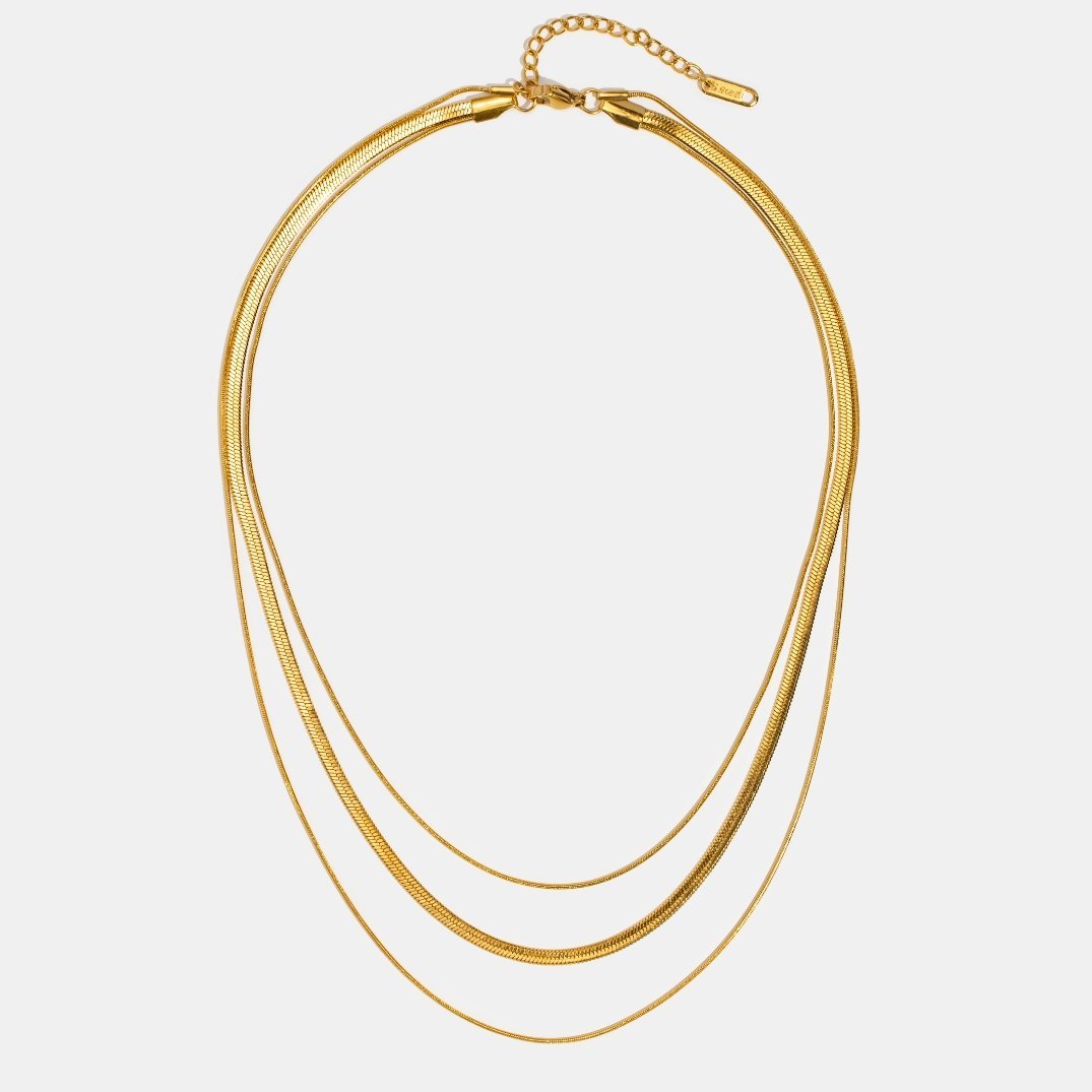 Livia | Multi‑Layered Chain Necklace-Necklace-Urban Devyne-Urban Devyne