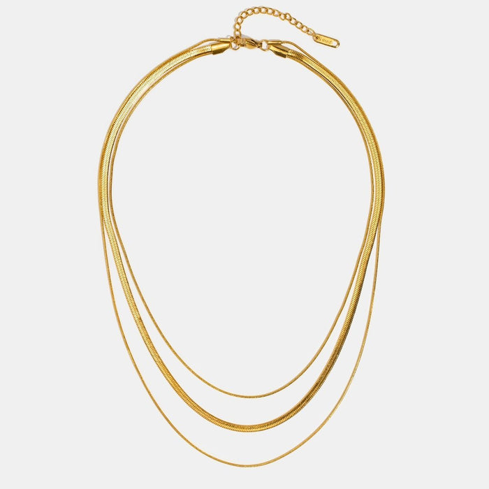 Livia | Multi‑Layered Chain Necklace-Necklace-Urban Devyne-Urban Devyne