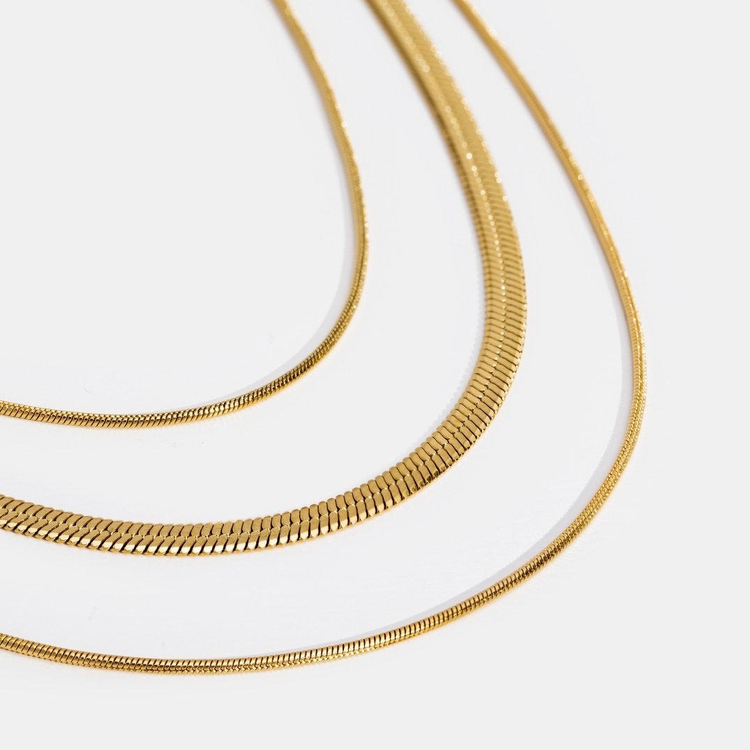 Livia | Multi‑Layered Chain Necklace-Necklace-Urban Devyne-Urban Devyne