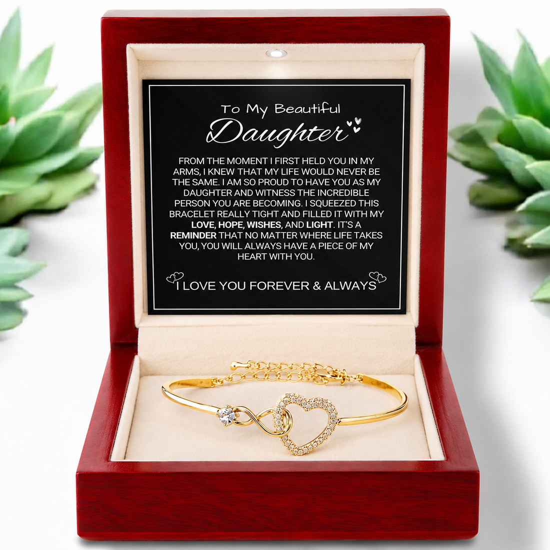 To My Daughter - Forever Linked - Bracelet