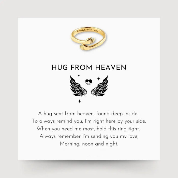Gold Hug Ring Wrapped in Love
