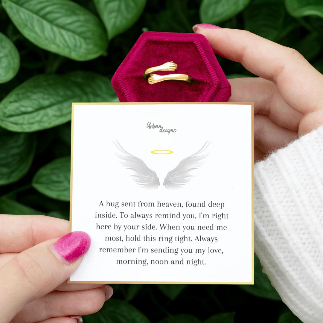Hug From Heaven Gold Ring