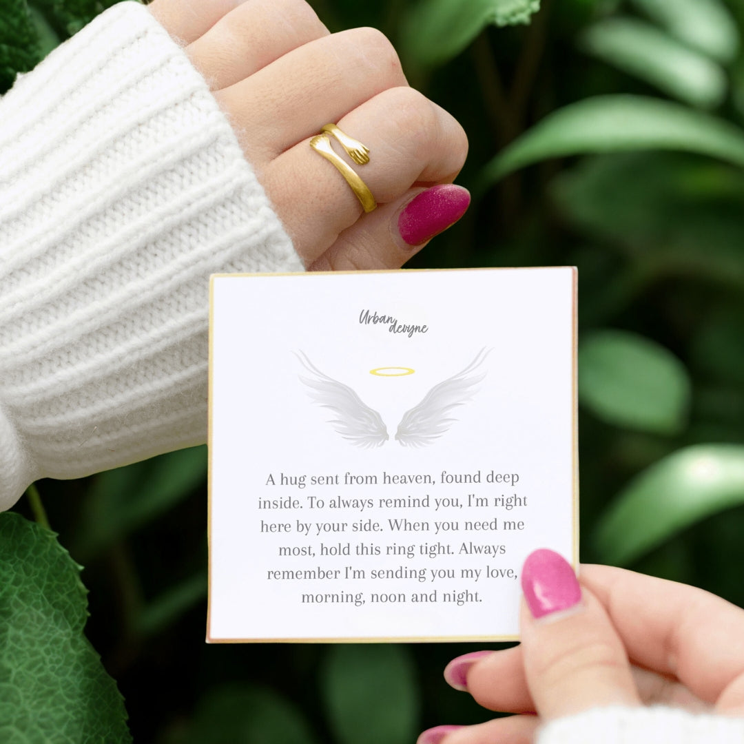 Hug From Heaven Gold Ring