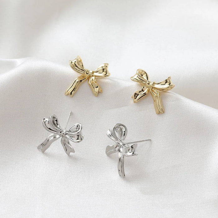 Novella | Stud Earrings with Bow Design-Earrings-Urban Devyne-Urban Devyne