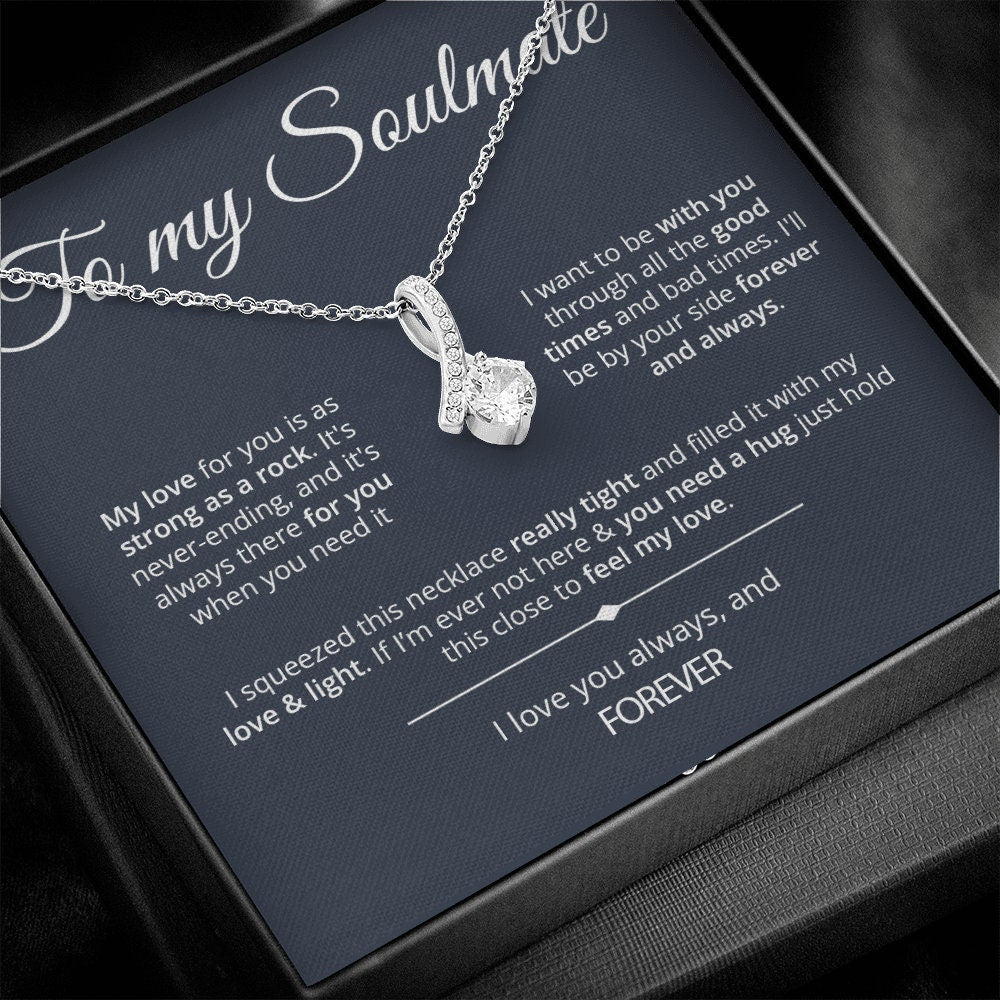 To My Soulmate Necklace - Strong As Rock