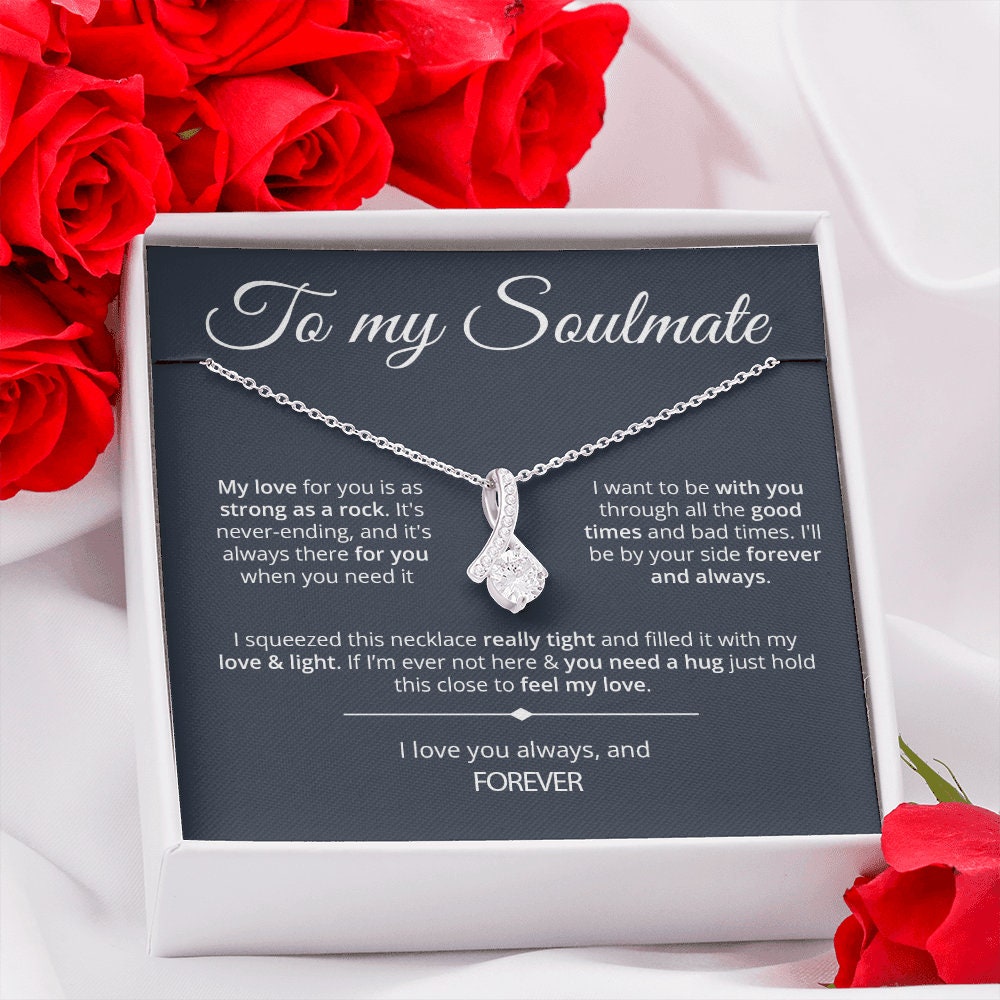 To My Soulmate Necklace - Strong As Rock