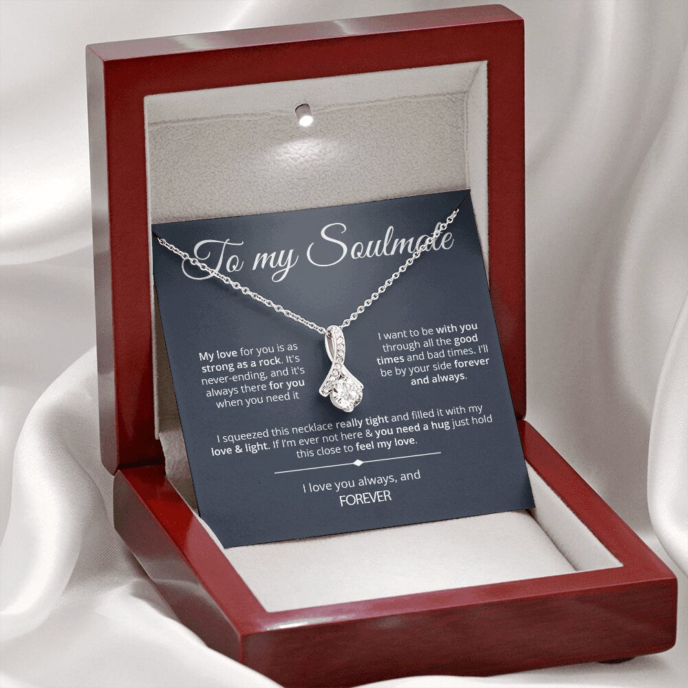 To My Soulmate Necklace - Strong As Rock